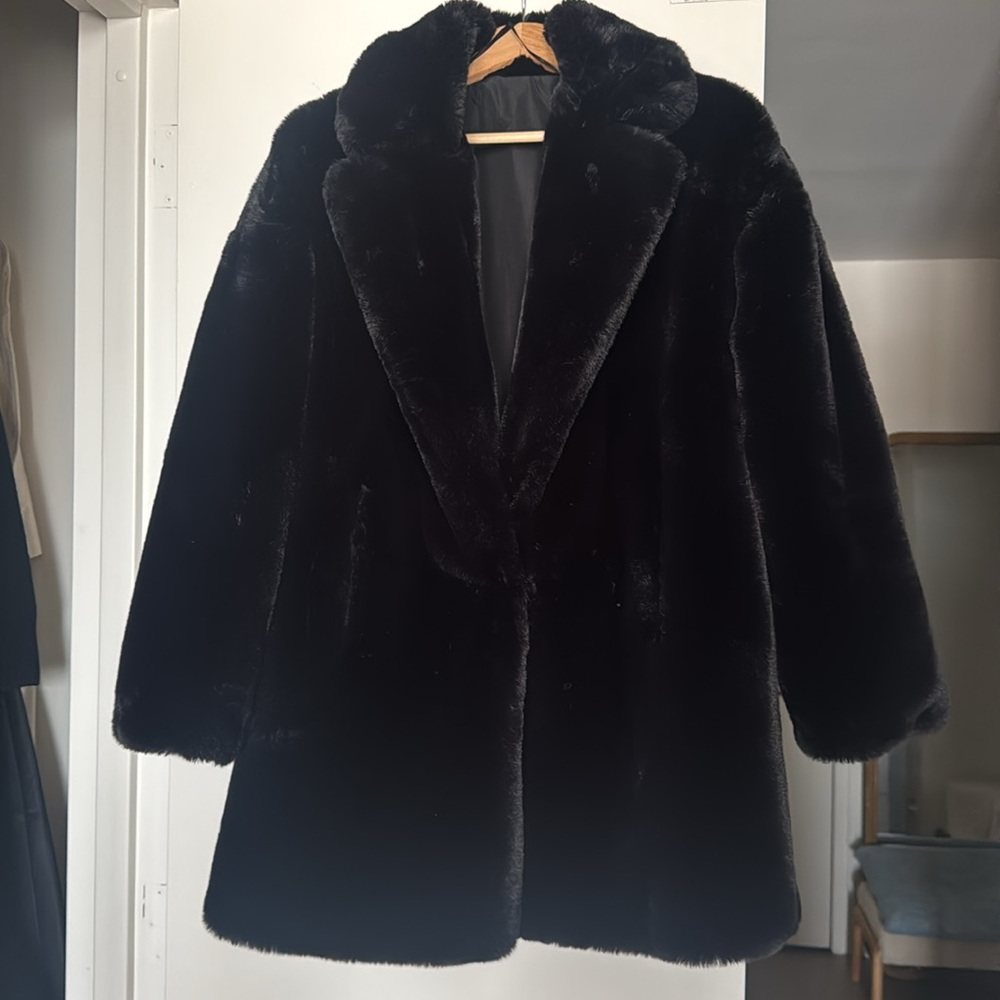 Faux fur jacket- new